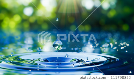 水滴從水面彈起-環境影像 水滴從水面彈起-環境影像 111798833