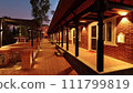 hotel room with bed and chairs 111799819