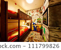 hotel room with bed and chairs 111799826
