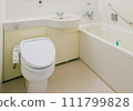 hotel room with bed and chairs 111799828