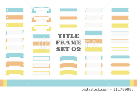 Title/heading frame set B01 No sample text Title/heading frame set B01 No sample text 111799993