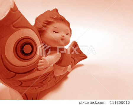 A photo of a retro May doll made of clay A photo of a retro May doll made of clay 111800012