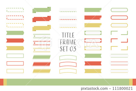 Title/heading frame set C03 No sample text Title/heading frame set C03 No sample text 111800021