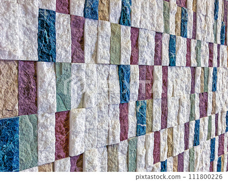 Colorful stone wall Colorful stone wall 111800226