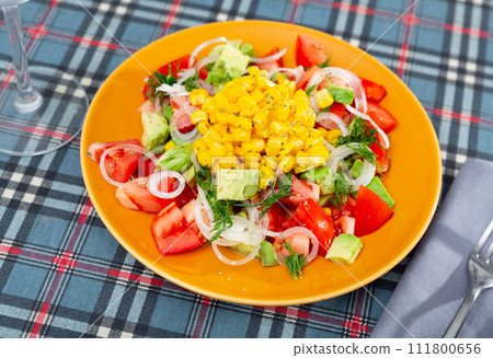 Delicious light vegetable salad Delicious light vegetable salad 111800656