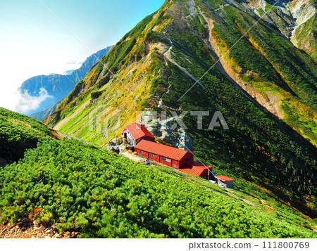 [Japanese mountain hut] Toyama prefecture & Nagano prefecture, Northern Alps, Goryu Sanso (2017) 111800769