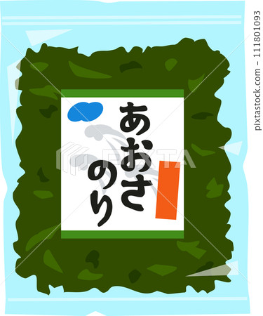 乾海帶裝在袋子裡 111801093