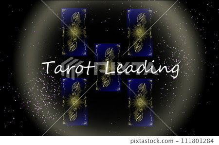 illustration of tarot fortune telling background 111801284