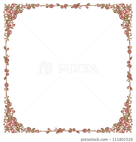 Classic plant frame color square Classic plant frame color square 111801528