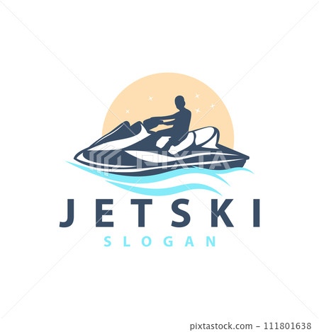 Jet ski logo marine sport jetski brand logo badge template extreme water racing vector business design Jet ski logo marine sport jetski brand logo badge template extreme water racing vector business design 111801638