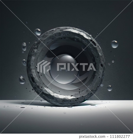 soap bubbles floating on the water surface soap bubbles floating on the water surface 111802277
