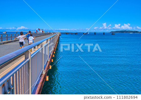 Tateyama Sunset Pier in Tateyama, Tateyama City, Chiba Prefecture Tateyama Sunset Pier in Tateyama, Tateyama City, Chiba Prefecture 111802694