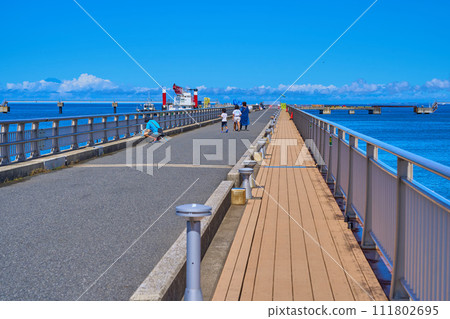 Tateyama Sunset Pier in Tateyama, Tateyama City, Chiba Prefecture Tateyama Sunset Pier in Tateyama, Tateyama City, Chiba Prefecture 111802695