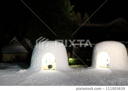 橫手冰雪節木戶五郎兵衛村點燈 111803639
