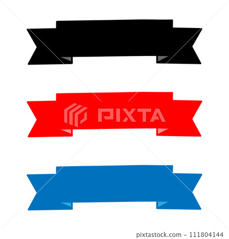 一組簡單的絲帶框架 111804144