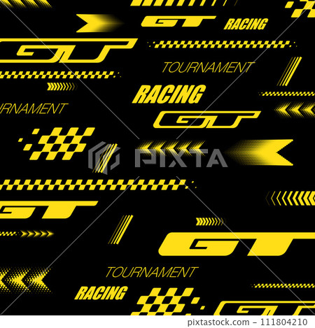 Sport GT race decal yellow and black Sport GT race decal yellow and black 111804210