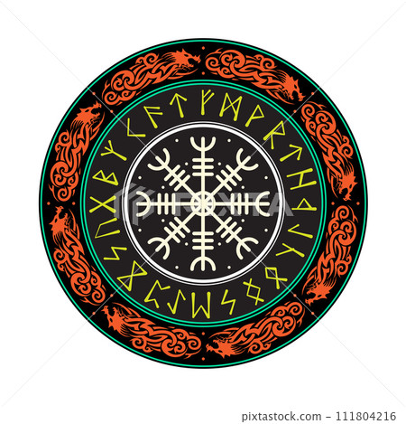 Dragon pattern circle color 111804216