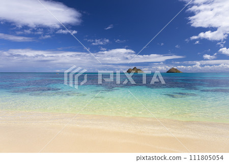 [Hawaii] Lanikai Beach scenery ③ 111805054