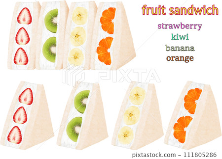fruit sandwich snack snack 111805286