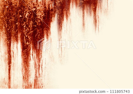 Halloween background. Blood Texture Background. Texture of Concrete wall with bloody red stains. Halloween background. Blood Texture Background. Texture of Concrete wall with bloody red stains. 111805743