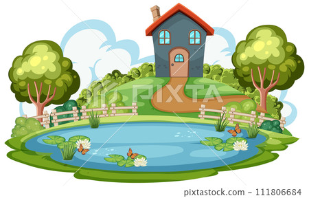 Idyllic Countryside House by the Pond Idyllic Countryside House by the Pond 111806684