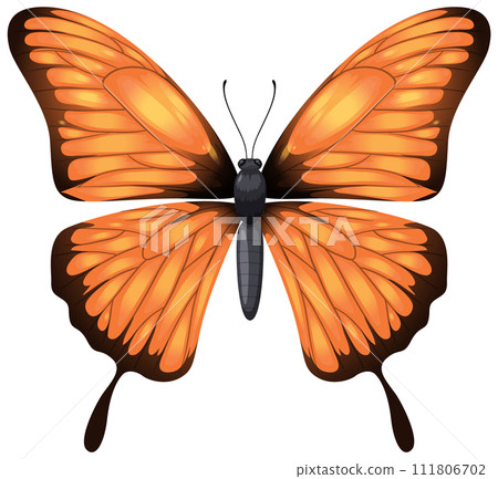 Vibrant Monarch Butterfly Illustration Vibrant Monarch Butterfly Illustration 111806702