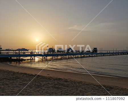 sunset in the egypt 111807092
