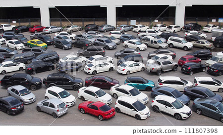 Parking lot in Bangokok, Thailand 111807398