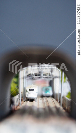 Miniature world of Japanese train and Shinkansen. Miniature world of Japanese train and Shinkansen. 111807428