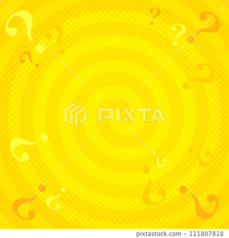 Background material Yellow Hatena mark Quiz Question Q&A Question Swirl pop background Background material Yellow Hatena mark Quiz Question Q&A Question Swirl pop background 111807818