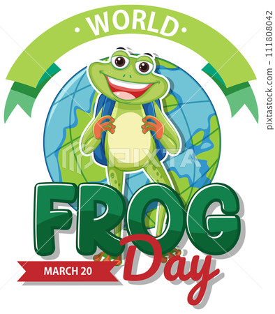 Celebrating World Frog Day Illustration 111808042