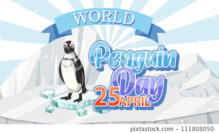 Celebrating World Penguin Day Illustration 111808050