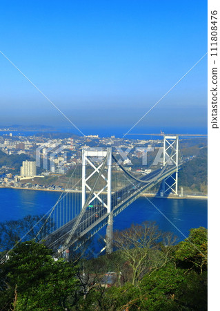 晴天時的關門大橋(關門海峽) 晴天時的關門大橋(關門海峽) 111808476