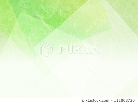 Unryu paper yellow green kirigami 111808726