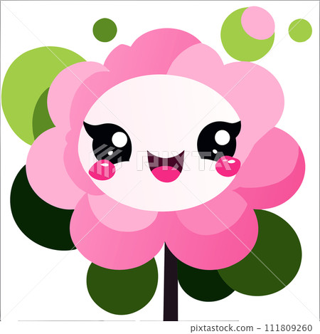 cute with flowers 111809260