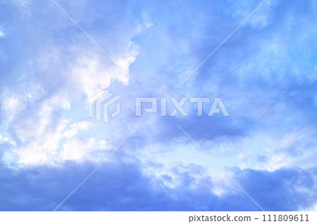 藍色的天空和雲圖像 藍色的天空和雲圖像 111809611