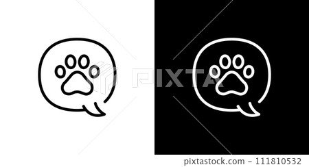 簡單的動物保護圖標 111810532