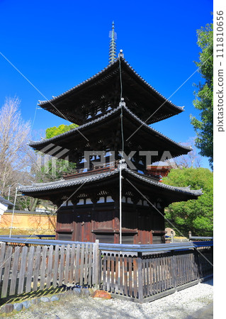 [奈良縣]晴天的興福寺（三層寶塔） 111810656