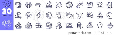 Sunbed, Car rental and Sale line icons pack. Waterproof, Fraud, Phone insurance web icon. Voice wave, Hold t-shirt, Entrance pictogram. Computer mouse, Seo laptop, Work home. Swipe up. Vector Sunbed, Car rental and Sale line icons pack. Waterproof, Fraud, Phone insurance web icon. Voice wave, Hold t-shirt, Entrance pictogram. Computer mouse, Seo laptop, Work home. Swipe up. Vector 111810820