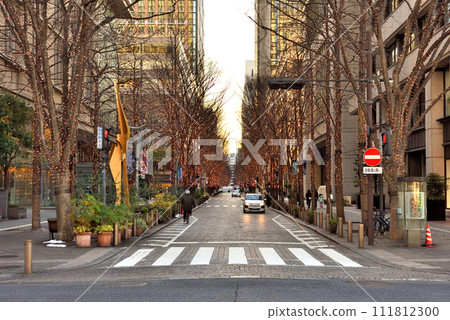 傍晚的東京丸之內仲通 傍晚的東京丸之內仲通 111812300