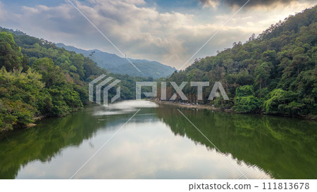 Lau Shui Heung Reservoir pond shoreline Jan 20 2024 Lau Shui Heung Reservoir pond shoreline Jan 20 2024 111813678