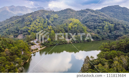 Lau Shui Heung Reservoir pond shoreline Jan 20 2024 Lau Shui Heung Reservoir pond shoreline Jan 20 2024 111813684