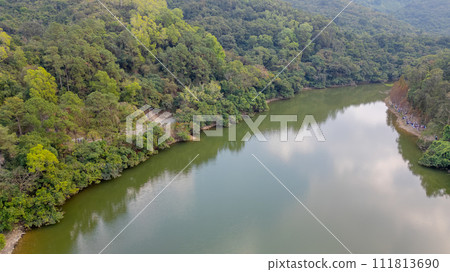 Lau Shui Heung Reservoir pond shoreline Jan 20 2024 111813690
