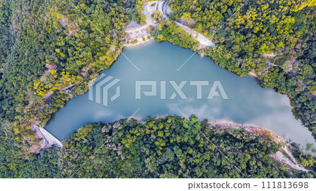 Lau Shui Heung Reservoir pond shoreline Jan 20 2024 Lau Shui Heung Reservoir pond shoreline Jan 20 2024 111813698