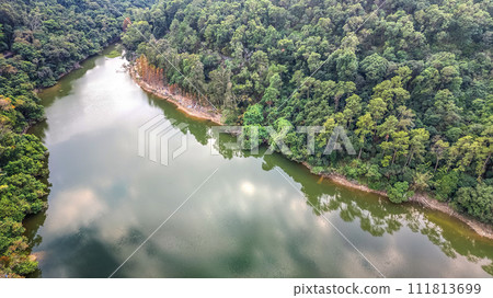 Lau Shui Heung Reservoir pond shoreline Jan 20 2024 111813699
