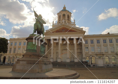Brussels, the capital of Belgium in Western Europe, Place Royale and St. James's Church Brussels, the capital of Belgium in Western Europe, Place Royale and St. James's Church 111814207