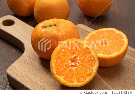 Ponkan, a citrus fruit of the Rutaceae family Ponkan, a citrus fruit of the Rutaceae family 111814389