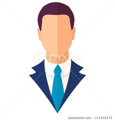 Businessman Flat Colorful Vector Illustration 111816173