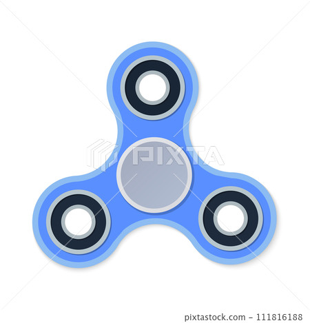 Fidget Spinner Flat Vector Illustration 111816188
