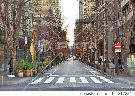Tokyo Marunouchi Nakadori in the evening Tokyo Marunouchi Nakadori in the evening 111817284